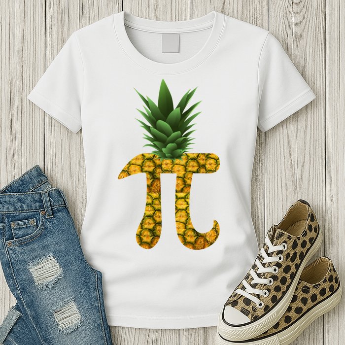 Pi-neapple Pineapple Pi Day Womens T-Shirt