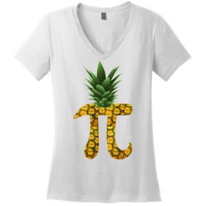 Pi-neapple Pineapple Pi Day Women's V-Neck T-Shirt