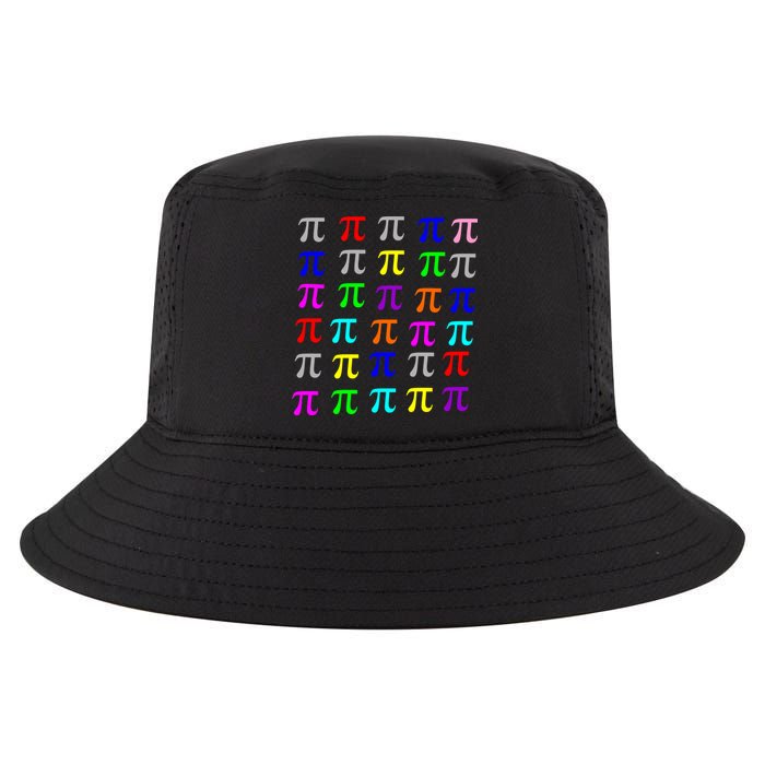Pi Plaid Rainbow Pride Pi Day Collage Cool Comfort Performance Bucket Hat