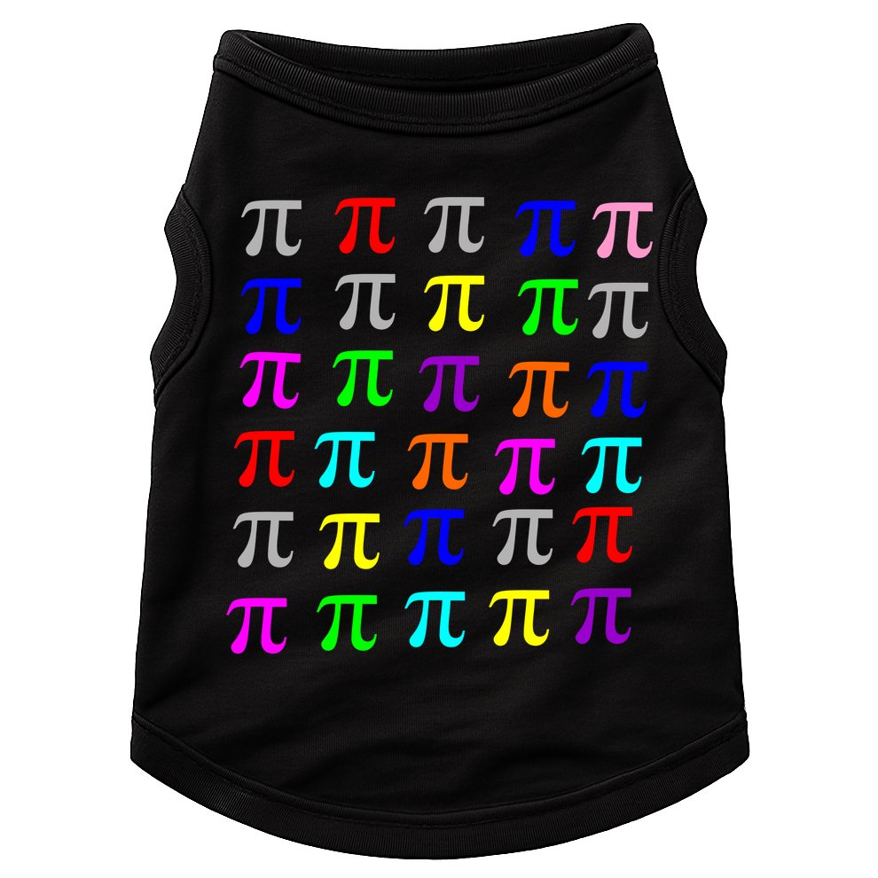 Pi Plaid Rainbow Pride Pi Day Collage Doggie Tank