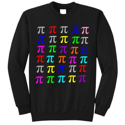 Pi Plaid Rainbow Pride Pi Day Collage Sweatshirt