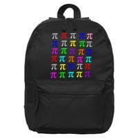 Pi Plaid Rainbow Pride Pi Day Collage 16 in Basic Backpack