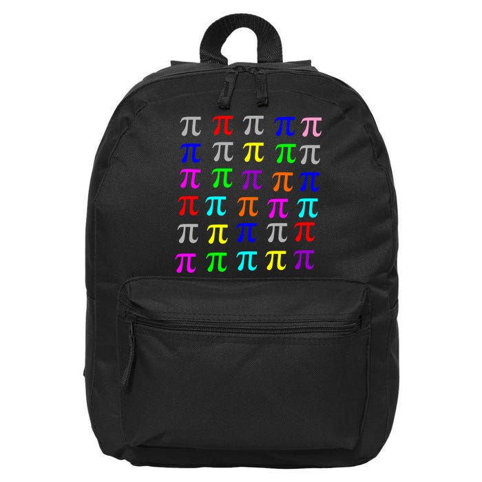 Pi Plaid Rainbow Pride Pi Day Collage 16 in Basic Backpack
