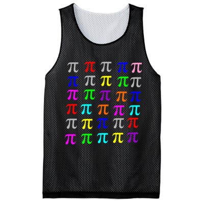 Pi Plaid Rainbow Pride Pi Day Collage Mesh Reversible Basketball Jersey Tank