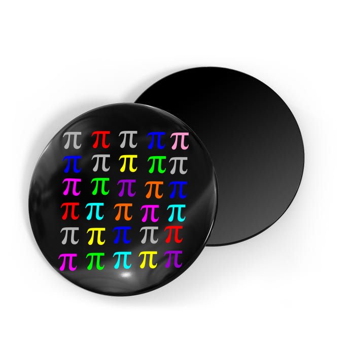 Pi Plaid Rainbow Pride Pi Day Collage Magnet