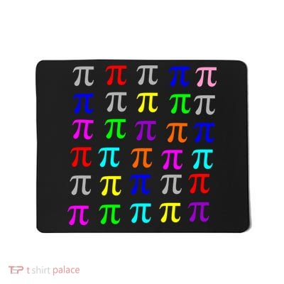 Pi Plaid Rainbow Pride Pi Day Collage Mousepad