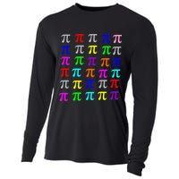 Pi Plaid Rainbow Pride Pi Day Collage Cooling Performance Long Sleeve Crew