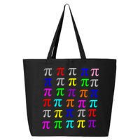 Pi Plaid Rainbow Pride Pi Day Collage 25L Jumbo Tote