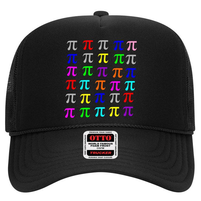 Pi Plaid Rainbow Pride Pi Day Collage Trucker Hat