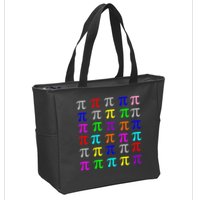 Pi Plaid Rainbow Pride Pi Day Collage Zip Tote Bag