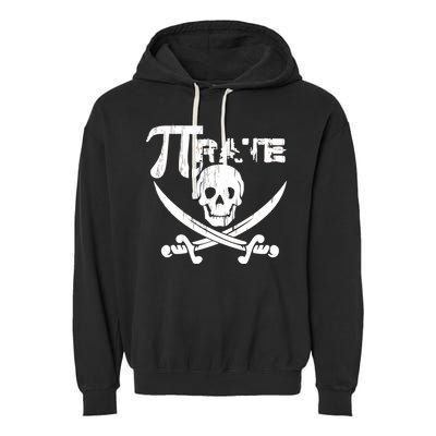 PI Rate Math Skull and Cross Swords Garment-Dyed Fleece Hoodie