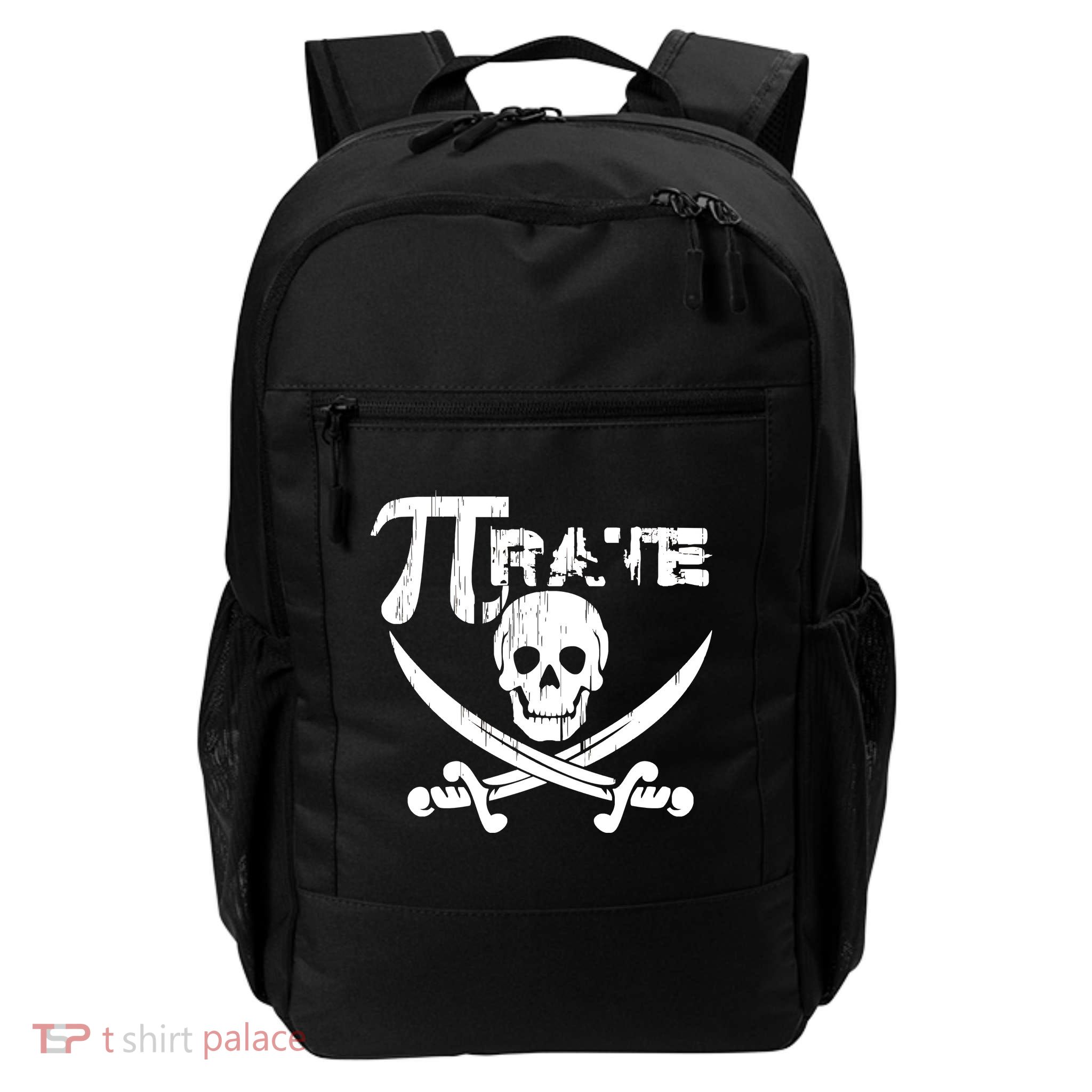 PI Rate Math Skull and Cross Swords Daily Commute Backpack