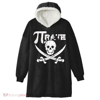 PI Rate Math Skull and Cross Swords Hooded Wearable Blanket