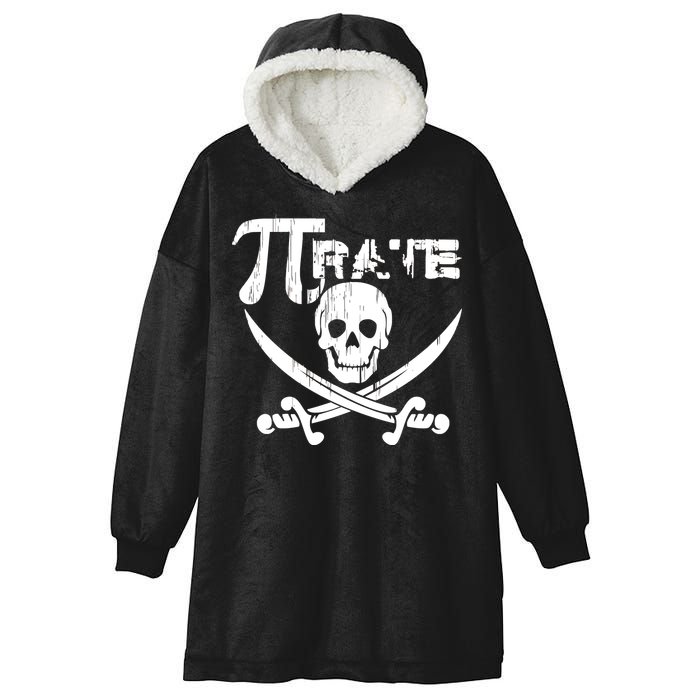 PI Rate Math Skull and Cross Swords Hooded Wearable Blanket