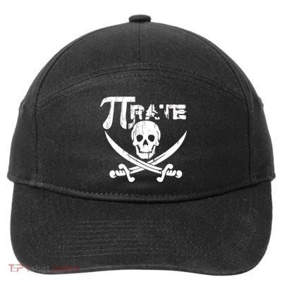PI Rate Math Skull and Cross Swords 7-Panel Snapback Hat