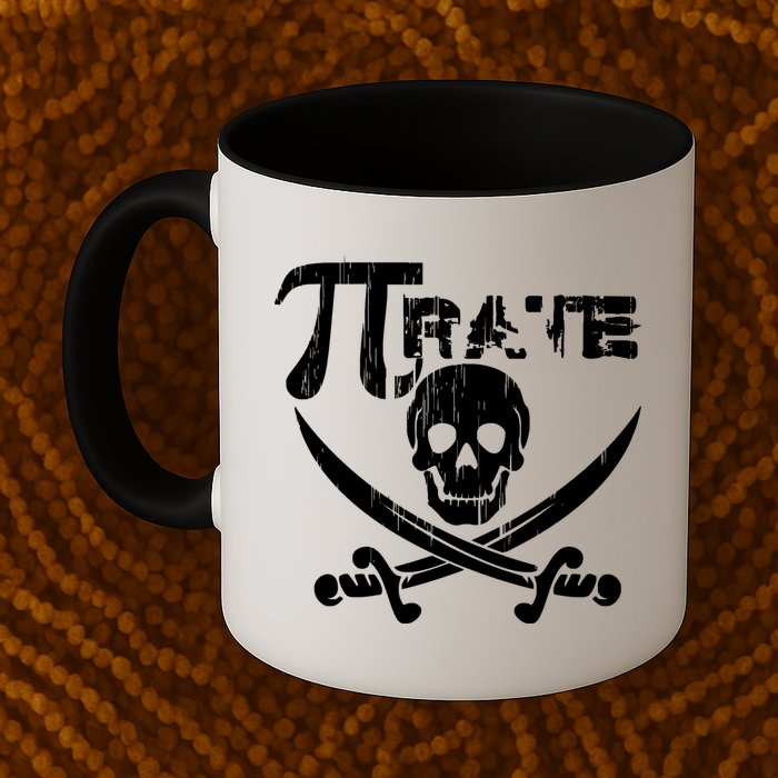 PI Rate Math Skull and Cross Swords Mug