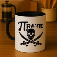 PI Rate Math Skull and Cross Swords Mug