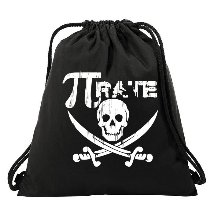 PI Rate Math Skull and Cross Swords Drawstring Bag
