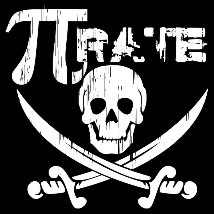 PI Rate Math Skull and Cross Swords Drawstring Bag