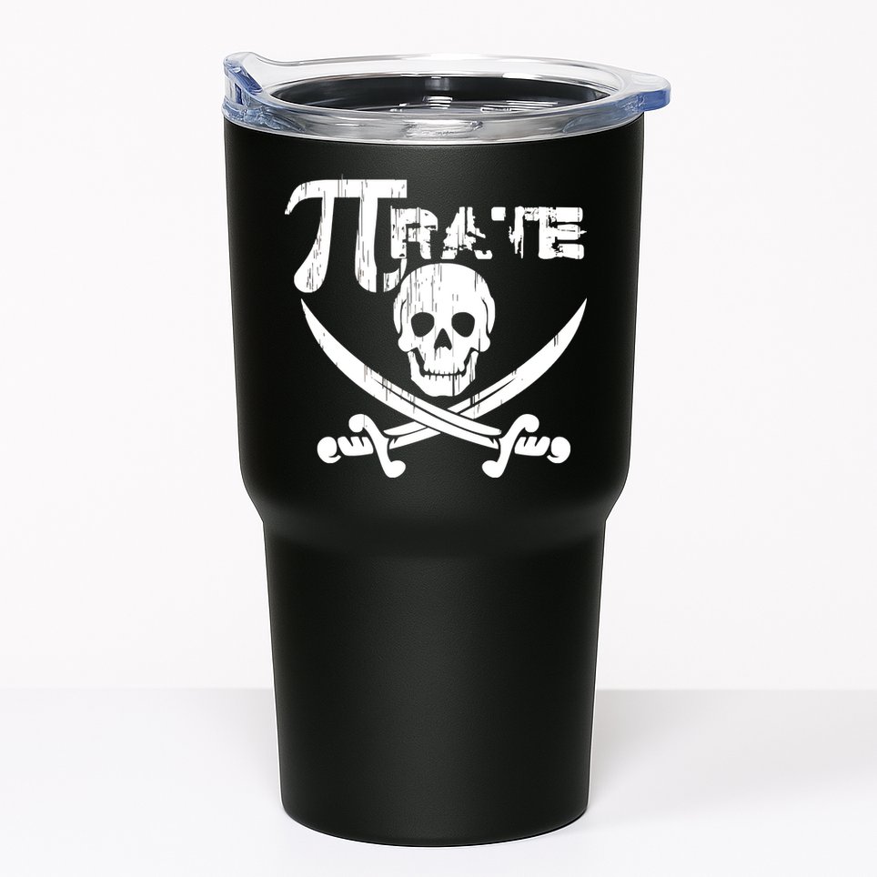 PI Rate Math Skull and Cross Swords Tumbler