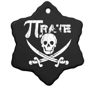 PI Rate Math Skull and Cross Swords Ceramic Star Ornament