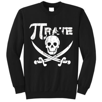 PI Rate Math Skull and Cross Swords Tall Sweatshirt
