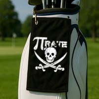 PI Rate Math Skull and Cross Swords Golf Towel