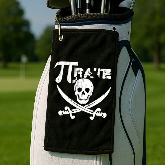 PI Rate Math Skull and Cross Swords Golf Towel