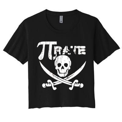 PI Rate Math Skull and Cross Swords Crop Top