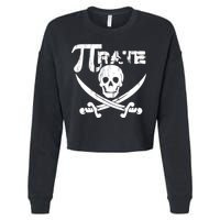 PI Rate Math Skull and Cross Swords Cropped Pullover Crew