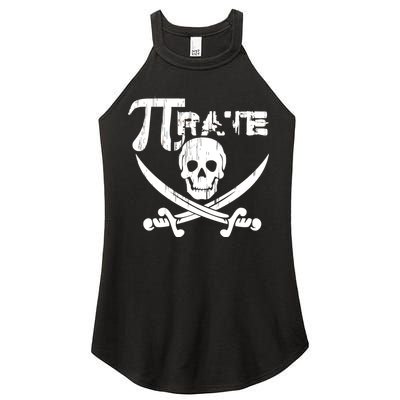 PI Rate Math Skull and Cross Swords Women's Perfect Tri Rocker Tank