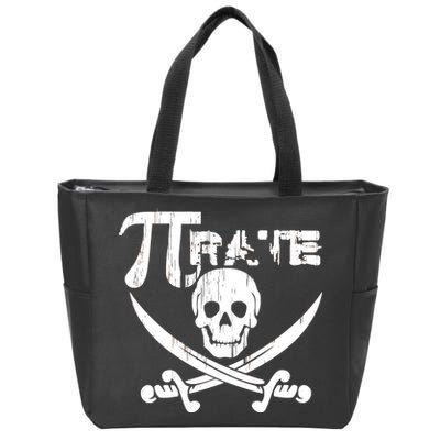 PI Rate Math Skull and Cross Swords Zip Tote Bag