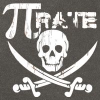 PI Rate Math Skull and Cross Swords Cotton Canvas Backpack
