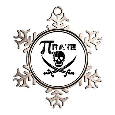 PI Rate Math Skull and Cross Swords Metallic Star Ornament