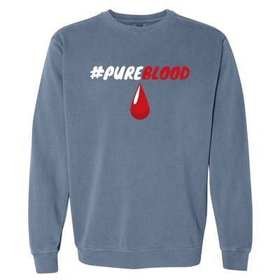 Pureblood Impeach 46 Joe Biden Anti Biden Garment-Dyed Sweatshirt