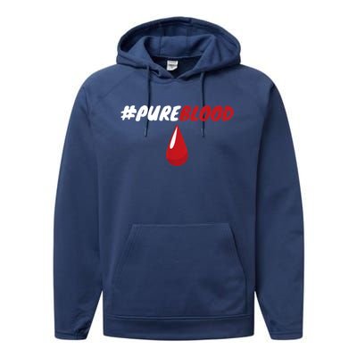 Pureblood Impeach 46 Joe Biden Anti Biden Performance Fleece Hoodie