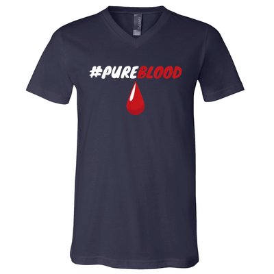 Pureblood Impeach 46 Joe Biden Anti Biden V-Neck T-Shirt