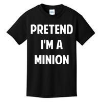 Pretend IM A Minion Costume Party Funny Halloween Minion Kids T-Shirt