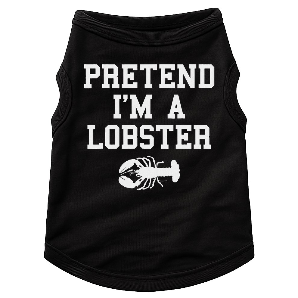 Pretend I'm A Lobster Funny Last Minute Lazy Costume Doggie Tank