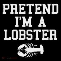 Pretend I'm A Lobster Funny Last Minute Lazy Costume Tall T-Shirt