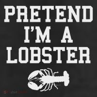Pretend I'm A Lobster Funny Last Minute Lazy Costume Adult Drive Performance Visor