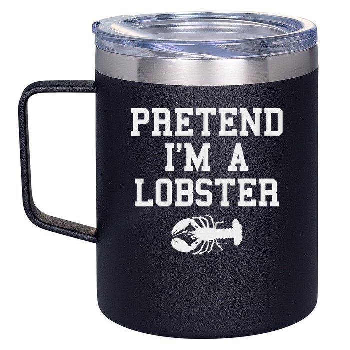 Pretend I'm A Lobster Funny Last Minute Lazy Costume 12oz Stainless Steel Coffee Mug