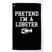 Pretend I'm A Lobster Funny Last Minute Lazy Costume Golf Towel