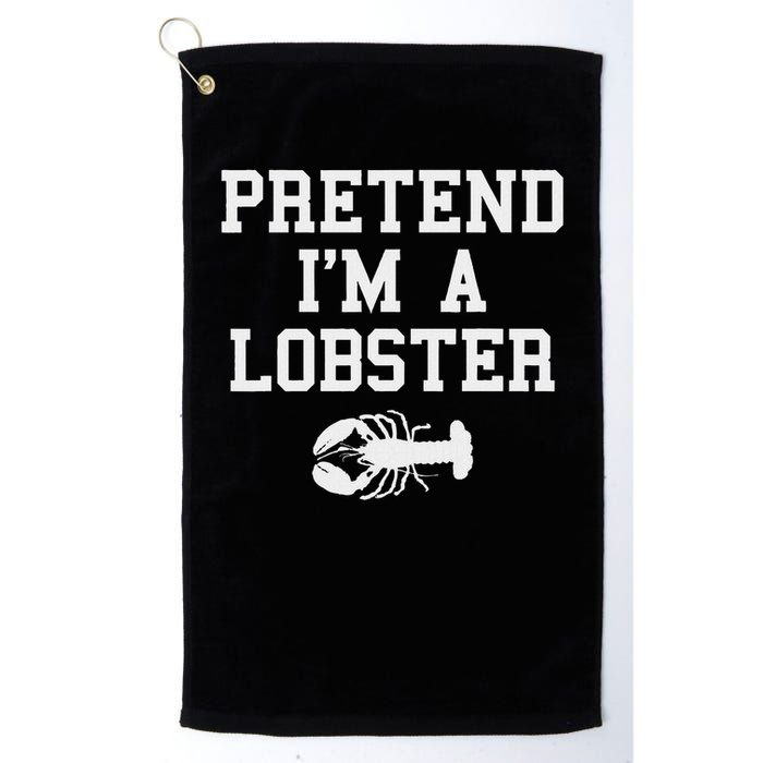 Pretend I'm A Lobster Funny Last Minute Lazy Costume Golf Towel