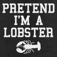 Pretend I'm A Lobster Funny Last Minute Lazy Costume Golf Towel