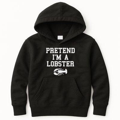 Pretend I'm A Lobster Funny Last Minute Lazy Costume Kids Hoodie