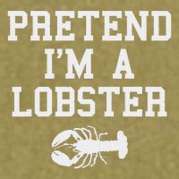 Pretend I'm A Lobster Funny Last Minute Lazy Costume Garment-Dyed Women's Muscle Tee