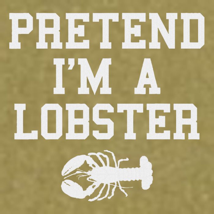Pretend I'm A Lobster Funny Last Minute Lazy Costume Garment-Dyed Women's Muscle Tee
