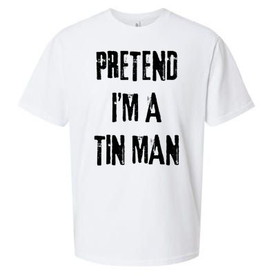 Pretend Im A Tin Man Halloween Last Minute Costume Party Sueded Cloud Jersey T-Shirt