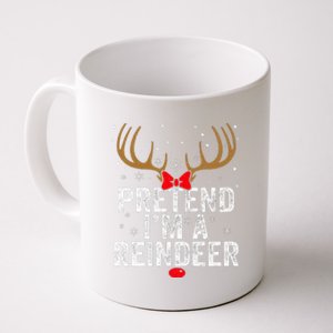 Pretend I'm a Reindeer Funny Easy Christmas Costume Coffee Mug